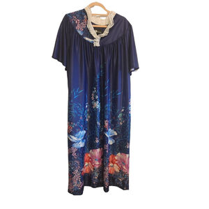 DC Di Carlo of California Kaftan Muumuu Caftan Boho Housedress
